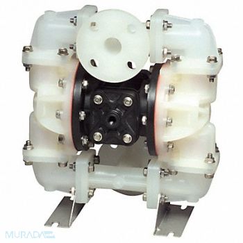 SANDPIPER DblDiaphPump Flang PTFE 1/4 23gpm, 29AU55