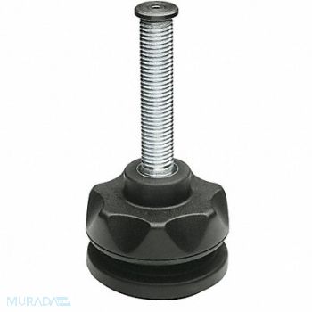 ELESA Level Foot Swivel Stud M16 3-1/64in Base, 29AU63
