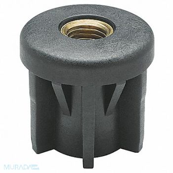 ELESA Tube End Caps 1120 lb Black, 29AU79
