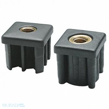 ELESA Tube End Caps 1792 lb Black, 29AU84