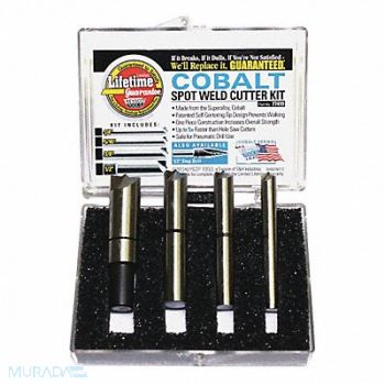 KEYSCO TOOLS S H IND Cobalt 4pc Spot Weld Cutter Set, 29CK24