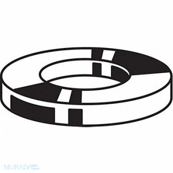 GRAINGER APPROVED FltWsh BkOx Stl 1-1/4 in 3x0.165in 5PK, 22UE80