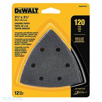 DEWALT Sanding Paper Aluminum O 120 Grit PK12, 29DY46
