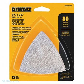 DEWALT Sanding Paper Aluminum O 80 Grit PK12, 29DY47