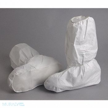 ALPHA PROTECH Boot Covers XL White PK200, 29DZ54