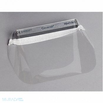 ALPHA PROTECH Disposable Faceshield Assembly Clr PK100, 29DZ83
