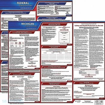 JJ KELLER LaborLaw Poster Fed/STA MN ENG 20inH 3yr, 36EV91