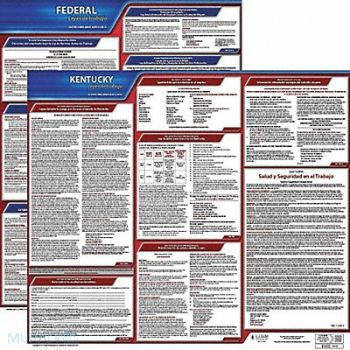 JJ KELLER Labor Law Poster Fed/STA KY SP 20inH 1yr, 36EV32
