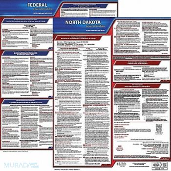 JJ KELLER Labor Law Poster Fed/STA ND SP 20inH 1yr, 36EV43