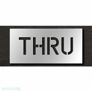 RAE Pavement Stencil Thru 6 in, 29EK54