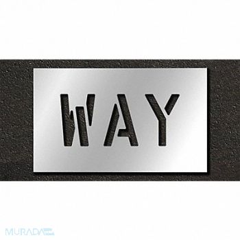 RAE Pavement Stencil Way 6 in, 29EK56