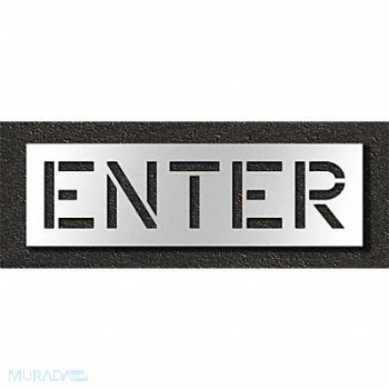 RAE Pavement Stencil Enter 12 in, 29EL25