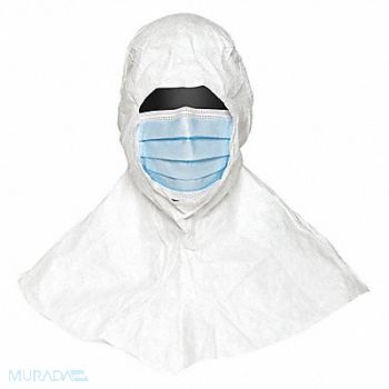 DUPONT Hood and Mask White/Blue PK100, 29ER02