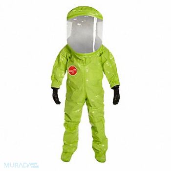 DUPONT G9236 Encapsulated Suit 3XL Lime Yellow, 2RKV5