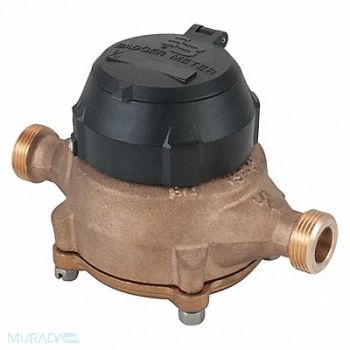 BADGER Flowmeter 25 gpm 150 psi 7-1/2 in., 29FJ91