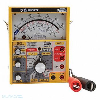 TRIPLETT Analog Railroad Tester 600V 25 to 400 Hz, 29FK30