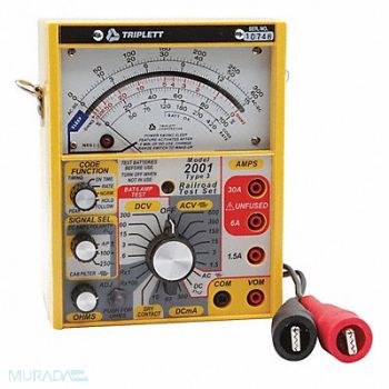 TRIPLETT Analog Railroad Tester 600V 1000 Ohms, 29FK31