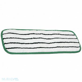 ABILITY ONE Flat Mop Head Green Microfiber PK10, 29JT68