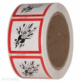 GHS SAFETY Safety Label 2 in W x 2 in H PK500, 29JT88