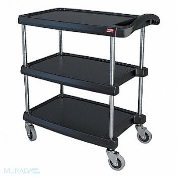 METRO Utility Cart 400 lb Load Cap. 3 Shelves, 29JU28