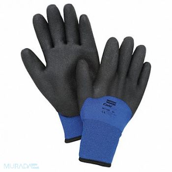 HONEYWELL Cut Resist Gloves PVC Foam S Blk/Blue PR, 29JU44