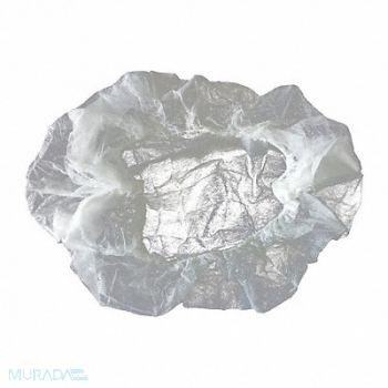 CONDOR Bouffant Cap White 21 in dia PK100, 29JW34