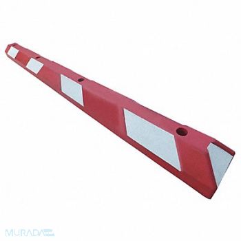 GRAINGER APPROVED Parking Curb 6in.W 4in.H 72in.L Rubber, 29NH33