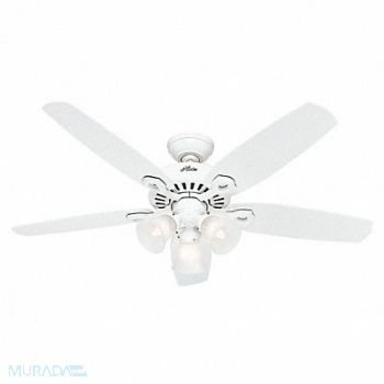 HUNTER Decratve Ceiling Fan 52 Blde Dia 3 Spds, 29NV11