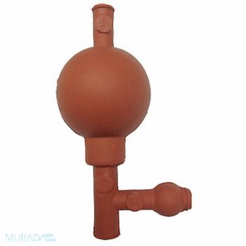 HEATHROW SCIENTIFIC Pipette Filler Rubber Red, 29PD35