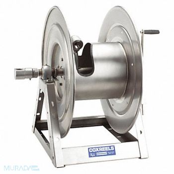 COXREELS Hand Crank Hose Reel 200 ft 1 ID SS, 29PT94
