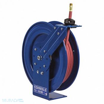 COXREELS Spring Return Hose Reel 1/2 MNPT 50 ft, 135D25