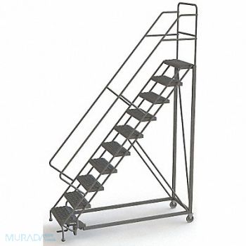 TRI-ARC Rolling Ladder 10 Steps Serrated Tread, 29RJ44