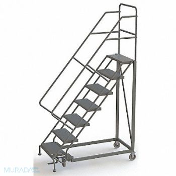 TRI-ARC Rolling Ladder 7 Steps Perforated Tread, 29RJ51