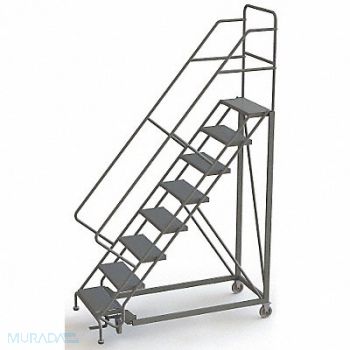 TRI-ARC Rolling Ladder 8 Steps Perforated Tread, 29RJ52