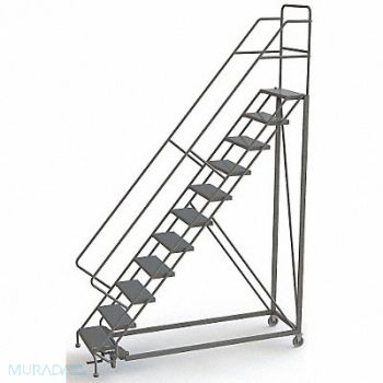 TRI-ARC Rolling Ladder 11 Steps Perforated Tread, 29RJ55