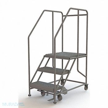 TRI-ARC Rolling Work Platform Steel 3 Steps, 29RJ61