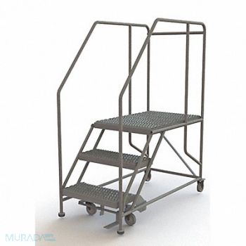 TRI-ARC Rolling Work Platform Steel 3 Steps, 29RJ65