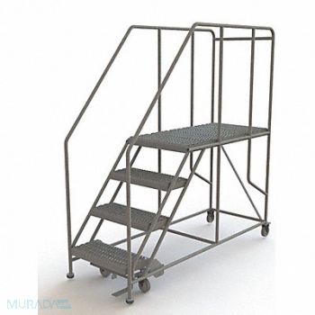 TRI-ARC Rolling Work Platform Steel 4 Steps, 29RJ70