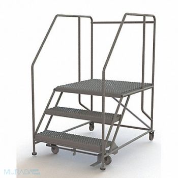 TRI-ARC Rolling Work Platform Steel 3 Steps, 29RJ73
