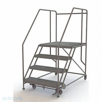 TRI-ARC Rolling Work Platform Steel 4 Steps, 29RJ74