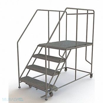 TRI-ARC Rolling Work Platform Steel 4 Steps, 29RJ78