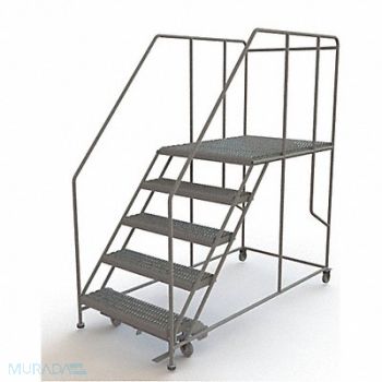 TRI-ARC Rolling Work Platform Steel 5 Steps, 29RJ79