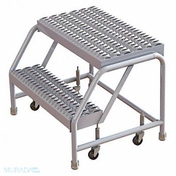 TRI-ARC Rolling Ladder 2 Steps Serrated Tread, 29RJ83