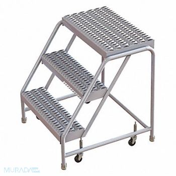 TRI-ARC Rolling Ladder 3 Steps Serrated Tread, 29RJ84
