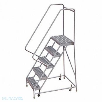 TRI-ARC Rolling Ladder 5 Steps Serrated Tread, 29RJ89
