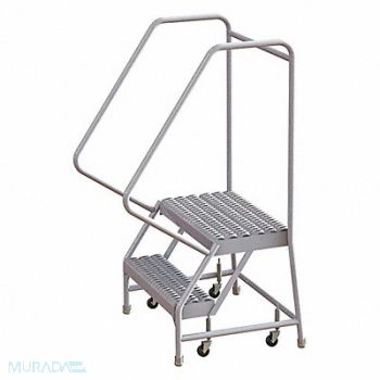 TRI-ARC Rolling Ladder 2 Steps Serrated Tread, 29RJ92