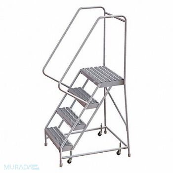 TRI-ARC Rolling Ladder 4 Steps Serrated Tread, 29RJ94