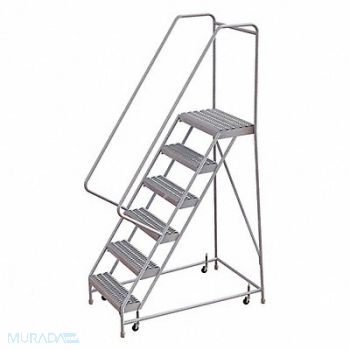 TRI-ARC Rolling Ladder 6 Steps Serrated Tread, 29RJ96