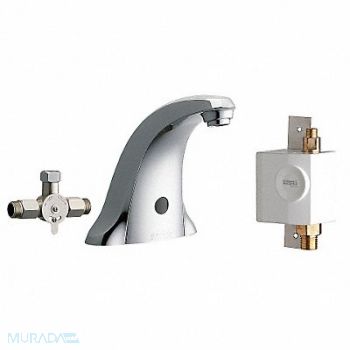 Low Arc Chrome Chicago Faucets E-Tronic, 29RR54