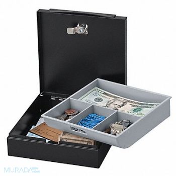 SENTRY SAFE Drawer Safe Steel Key Lock Black, 29RV69